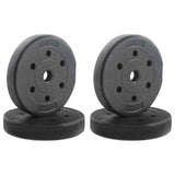 Gewichtsplaten 10 Kg 4 Pcs 10Kg Zwart Cement En Ijzeren Zand