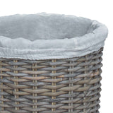 Wasmand Met Deksel 2 Pcs Kubu Kubu Rattan