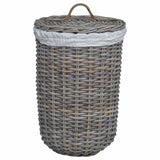 Wasmand Met Deksel 2 Pcs Kubu Kubu Rattan