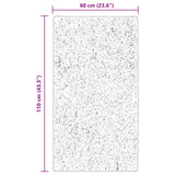 Wasbaar Vloerkleed Met Middelhoge Pool Huarte Bruin 60 × 110 Cm