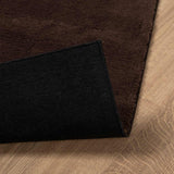 Medium Pile Zachte En Wasbare Tapijt Huarte 150 X 80 Cm Bruin