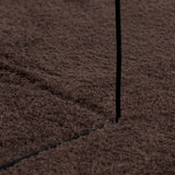 Medium Pile Zachte En Wasbare Tapijt Huarte 150 X 80 Cm Bruin