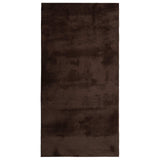 Medium Pile Zachte En Wasbare Tapijt Huarte 150 X 80 Cm Bruin