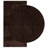 Medium Pile Zachte En Wasbare Tapijt Huarte 150 X 80 Cm Bruin