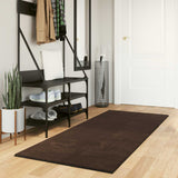 Medium Pile Zachte En Wasbare Tapijt Huarte 150 X 80 Cm Bruin