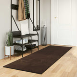 Medium Pile Zachte En Wasbare Tapijt Huarte 150 X 80 Cm Bruin
