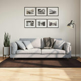 Medium Pile Zachte En Wasbare Tapijt Huarte 150 X 80 Cm Bruin