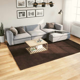 Medium Pile Zachte En Wasbare Tapijt Huarte 150 X 80 Cm Bruin
