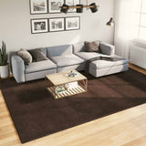 Medium Pile Zachte En Wasbare Tapijt Huarte 150 X 80 Cm Bruin