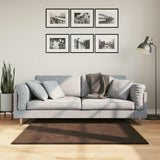 Medium Pile Zachte En Wasbare Tapijt Huarte 150 X 80 Cm Bruin