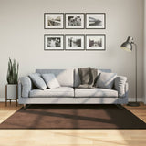Medium Pile Zachte En Wasbare Tapijt Huarte 150 X 80 Cm Bruin