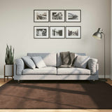 Medium Pile Zachte En Wasbare Tapijt Huarte 150 X 80 Cm Bruin