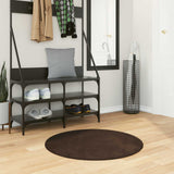Medium Pile Zachte En Wasbare Tapijt Huarte 150 X 80 Cm Bruin