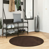 Medium Pile Zachte En Wasbare Tapijt Huarte 150 X 80 Cm Bruin
