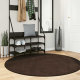 Medium Pile Zachte En Wasbare Tapijt Huarte 150 X 80 Cm Bruin