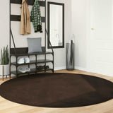 Medium Pile Zachte En Wasbare Tapijt Huarte 150 X 80 Cm Bruin