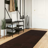Medium Pile Zachte En Wasbare Tapijt Huarte 150 X 80 Cm Bruin