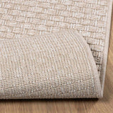 Vloerkleden Rechthoekig Faro Crème 150 X 80 Cm Polyester