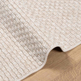 Vloerkleden Rechthoekig Faro Crème 150 X 80 Cm Polyester