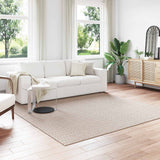 Vloerkleden Rechthoekig Faro Crème 150 X 80 Cm Polyester