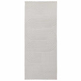 Vloerkleden Rechthoekig Palmeras 150 X 80 Cm Polyester Crème