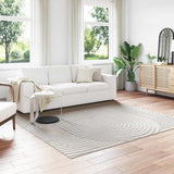 Vloerkleden Rechthoekig Palmeras 150 X 80 Cm Polyester Crème