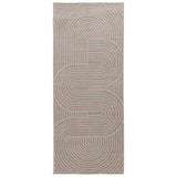 Vloerkleden Rechthoekig Palmeras Beige 200 X 80 Cm Polyester Beige