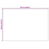 Vloerkleden Rechthoekig Palmeras 170 X 120 Cm Polyester Beige
