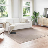 Vloerkleden Rechthoekig Palmeras 170 X 120 Cm Polyester Beige