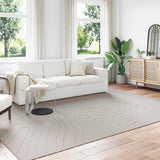 Vloerkleden Rechthoekig Palmeras 150 X 80 Cm Polyester Crème