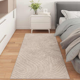 Vloerkleden Rechthoekig Palmeras Beige 80 X 150 Cm Polyester Crème