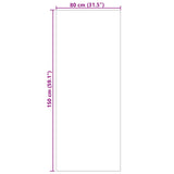 Vloerkleden Rechthoekig Palmeras Beige 80 X 150 Cm Polyester Crème