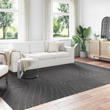 Vloerkleden Rechthoekig Palmeras 150 X 80 Cm Antraciet