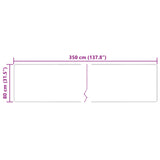 Vloerkleedloper Marsa Polyester En Pvc Crème