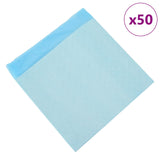 Niet-Geweven Stof Huisdier Trainingspad 50 Pcs Blauw En Wit