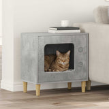 Kattenhuis 51 X 30 X 52 Cm Bewerkt Hout