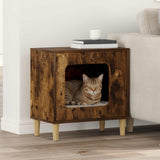 Kattenhuis 51 X 30 X 52 Cm Bewerkt Hout