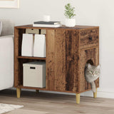 Kattenhuis 72 X 42,5 X 70 Cm Bewerkt Hout