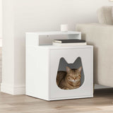 Kattenhuis 42,5 X 40 X 53,5 Cm Bewerkt Hout