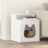 Kattenhuis 42,5 X 40 X 53,5 Cm Bewerkt Hout