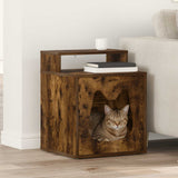 Kattenhuis 42,5 X 40 X 53,5 Cm Bewerkt Hout