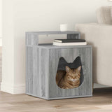 Kattenhuis 42,5 X 40 X 53,5 Cm Bewerkt Hout