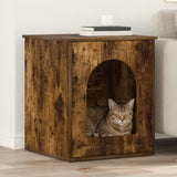 Kattenhuis 53 X 52 X 62 Cm Bewerkt Hout