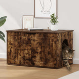 Kattenhuis 85 X 55 X 50,5 Cm Bewerkt Hout