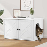 Kattenhuis 85 X 55 X 50,5 Cm Bewerkt Hout