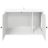 Kattenhuis 85 X 55 X 50,5 Cm Bewerkt Hout