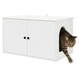Kattenhuis 85 X 55 X 50,5 Cm Bewerkt Hout