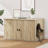 Kattenhuis 85 X 55 X 50,5 Cm Bewerkt Hout