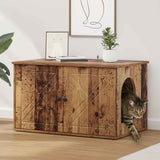 Kattenhuis 85 X 55 X 50,5 Cm Bewerkt Hout