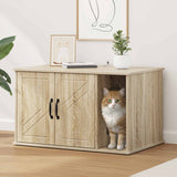 Kattenhuis 85 X 55 X 50 Cm Bewerkt Hout